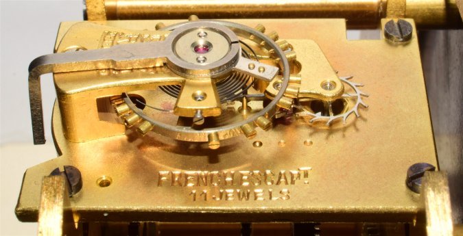balance wheel in Elliott clock