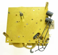 Schatz Royal Mariner clock back of the movement