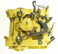 Schatz Royal Mariner clock front of the movement