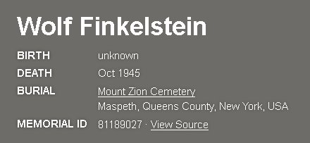 Finkelstein grave