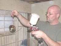 applying a layer of lacquer
