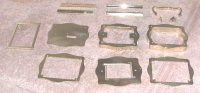 carriage clock case in pieces, ready to be polished