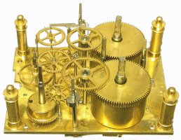 gears visible in French carriage clock
