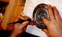 cutting the bellows