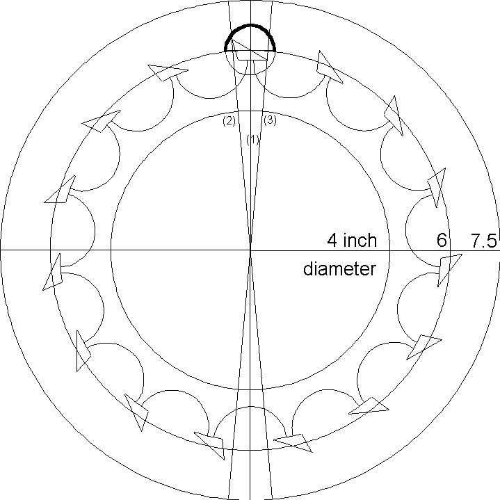 completed drawing of the cylinder escapement