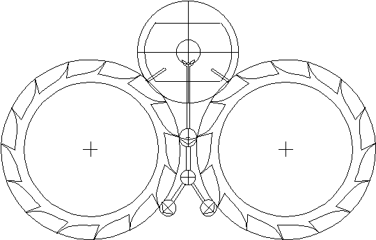 the completed drawing of Daniel's Independent Double-Escape Wheel Escapement