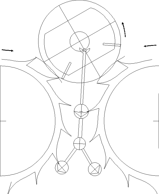 the roller table and the pallets in Daniel's Independent Double-Escape Wheel Escapement