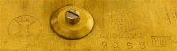 Elliott logo stamped on back plate of very large Elliott tubular bell clock mechanism