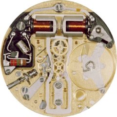 Accutron tuning fork and gears visible