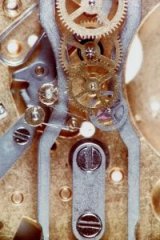 Accutron index wheel visible