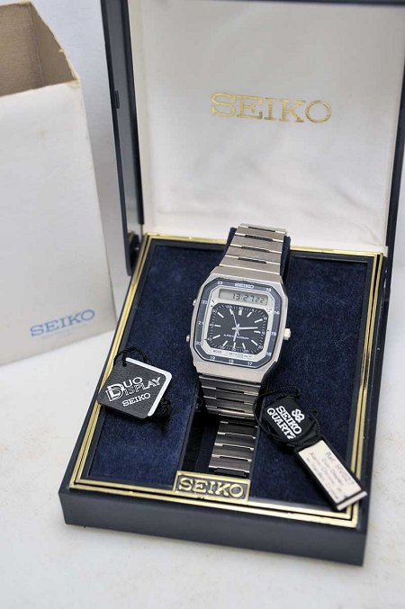 Seiko H357 duo-display watch