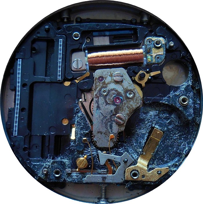 watch ruined by battery acid