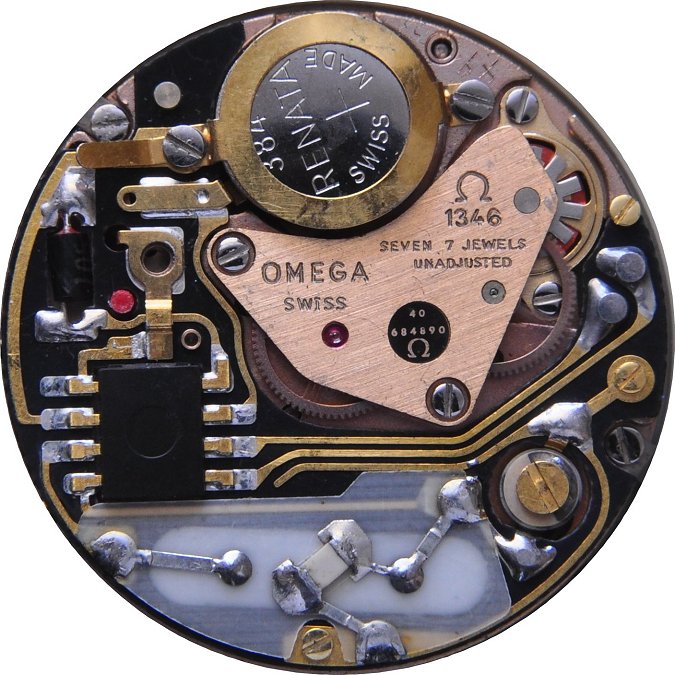 Omega 1346 quartz movement