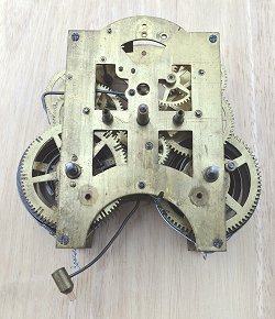 1910 Ansonia porcelain clock mechanism