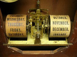 Southern Calendar clock the calendar front view