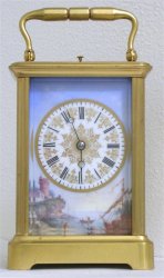 a French carriage clock about 1890