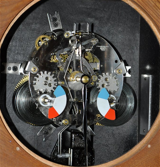 Montgomery Ward school house clock with Japanese chrome-plated mechanism