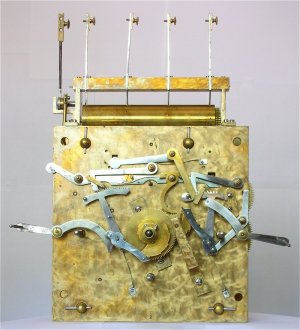 Winterhalder & Hofmeier Clock mechanism front view