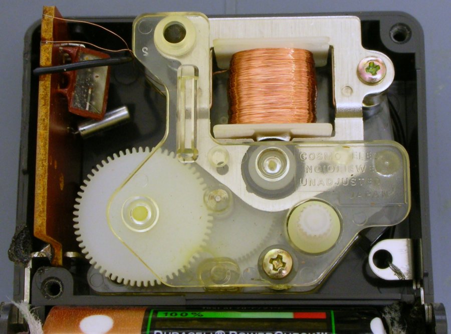 Japanese quartz clock movement